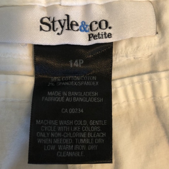 Style & Co. White Cotton Capris - Picture 3 of 8